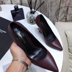 Yves Saint Laurent Opyum Pumps Leather Golden heel 30135 - luxibagsmall