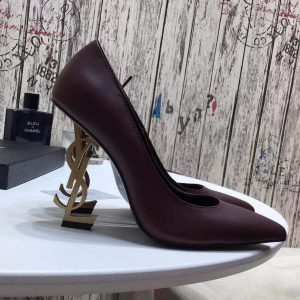 Yves Saint Laurent Opyum Pumps Leather Golden heel 30135 - luxibagsmall