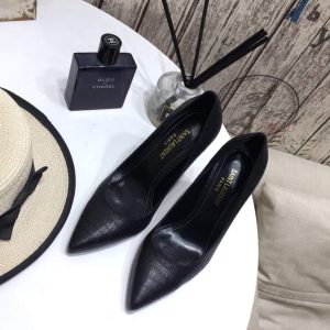 Yves Saint Laurent Opyum Pumps Leather Black heel 30138 - luxibagsmall