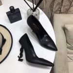 Yves Saint Laurent Opyum Pumps Leather Black heel 30138 - luxibagsmall