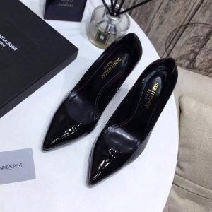 Yves Saint Laurent Opyum Pumps Leather Black heel 30139 - luxibagsmall