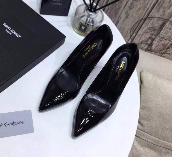 Yves Saint Laurent Opyum Pumps Leather Black heel 30139 - luxibagsmall