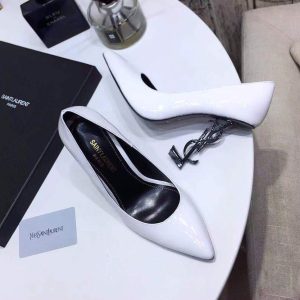 Yves Saint Laurent Opyum Pumps Leather Black heel 30140 - luxibagsmall