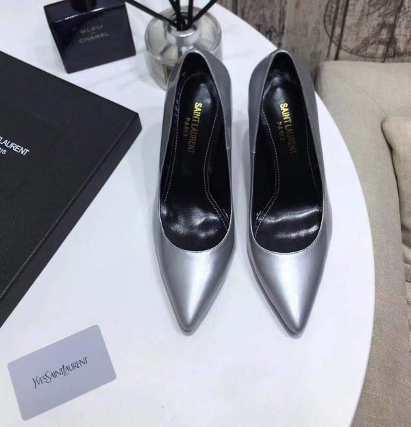 Yves Saint Laurent Opyum Pumps Leather Black heel 30142 - luxibagsmall