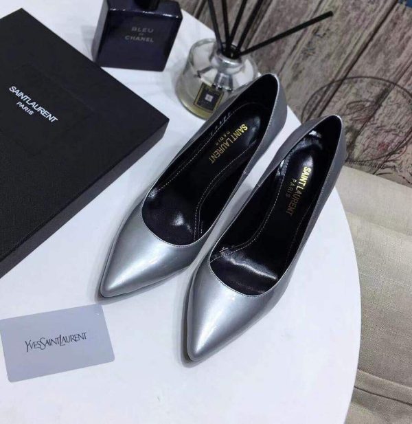 Yves Saint Laurent Opyum Pumps Leather Black heel 30142 - luxibagsmall