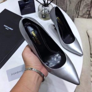 Yves Saint Laurent Opyum Pumps Leather Black heel 30142 - luxibagsmall