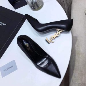 Yves Saint Laurent Opyum Pumps Leather Golden heel 30134 - luxibagsmall