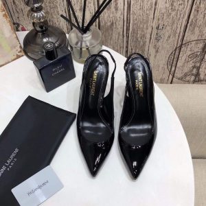 Yves Saint Laurent Opyum Pumps Leather Black heel 30148 - luxibagsmall