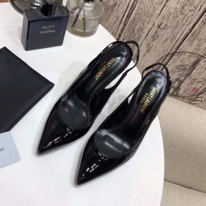 Yves Saint Laurent Opyum Pumps Leather Black heel 30148 - luxibagsmall