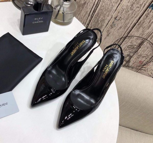 Yves Saint Laurent Opyum Pumps Leather Black heel 30148 - luxibagsmall