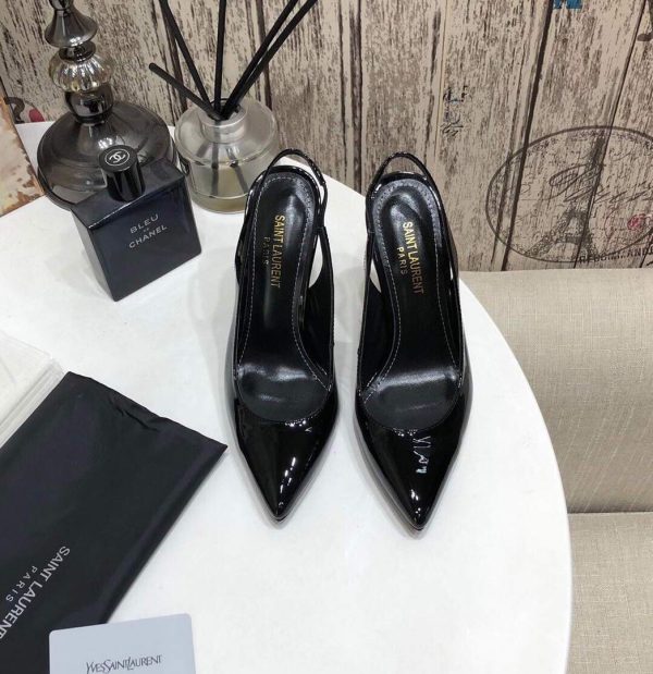 Yves Saint Laurent Opyum Pumps Leather Glod heel 30147 - luxibagsmall