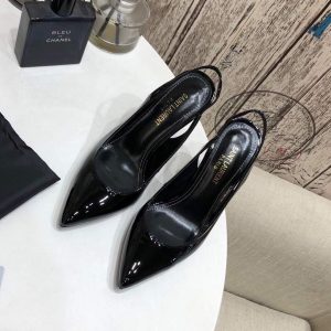 Yves Saint Laurent Opyum Pumps Leather Glod heel 30147 - luxibagsmall