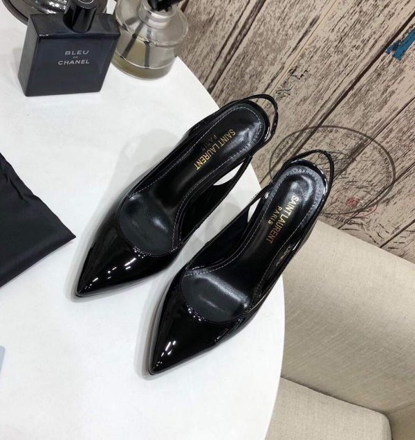 Yves Saint Laurent Opyum Pumps Leather Glod heel 30147 - luxibagsmall