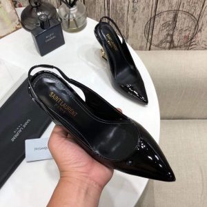 Yves Saint Laurent Opyum Pumps Leather Glod heel 30147 - luxibagsmall