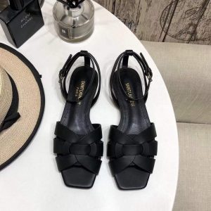 xubag.ru-yves-saint-laurent-tribute-flat-sandals-in-smooth-leather-11