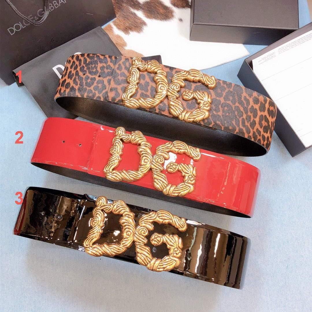 DG Belts Designer Dolce Gabbana Buckle Leisure Belt Wide 7.0CM AA0074 - Voguebags