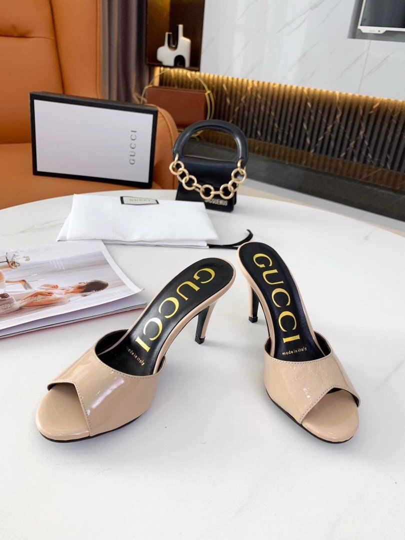 Gucci Sandals Designer Gucci Slippers 81151 Apricot - luxibagsmall