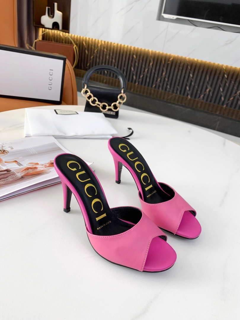 Gucci Sandals Designer Gucci Slippers 81151 Plum - luxibagsmall