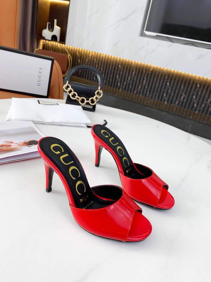 Gucci Sandals Designer Gucci Slippers 81151 Red - luxibagsmall