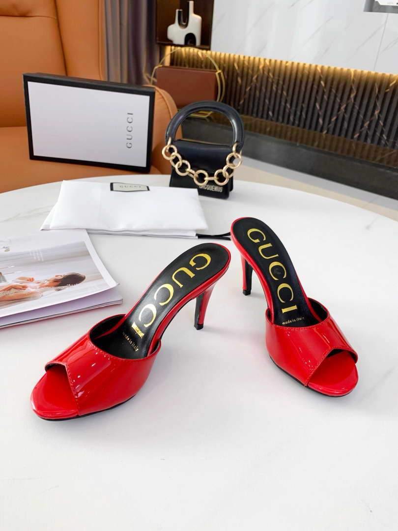 Gucci Sandals Designer Gucci Slippers 81151 Red - luxibagsmall