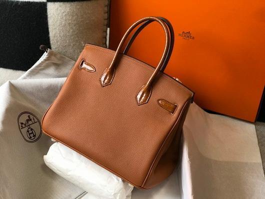 Hermes Birkin Handbags Designer Hermes Tote Bag Togo Leather 28326 - luxibagsmall