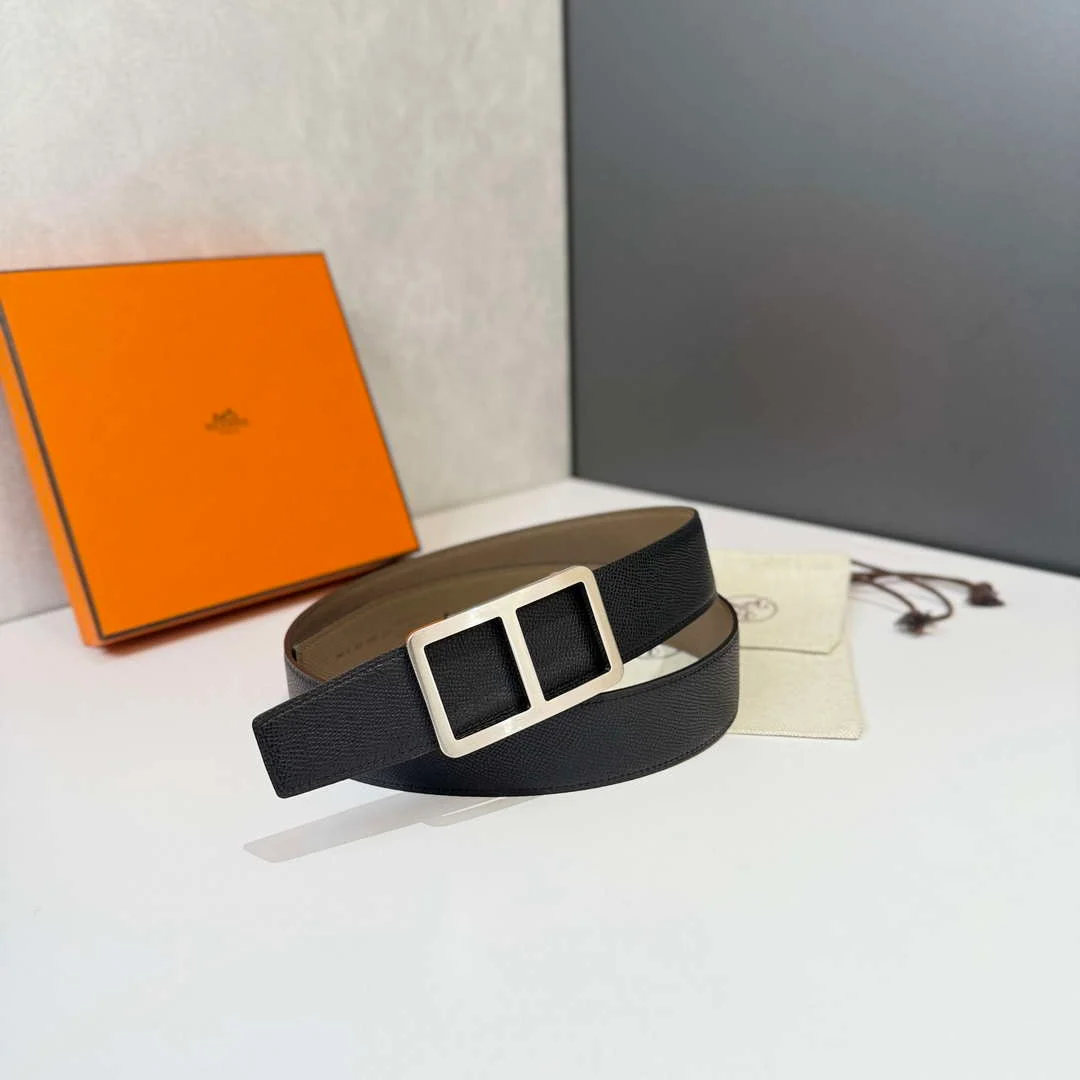 Hermes H077973CK2Z090 Needle buckle & leather strap 38 mm H88050