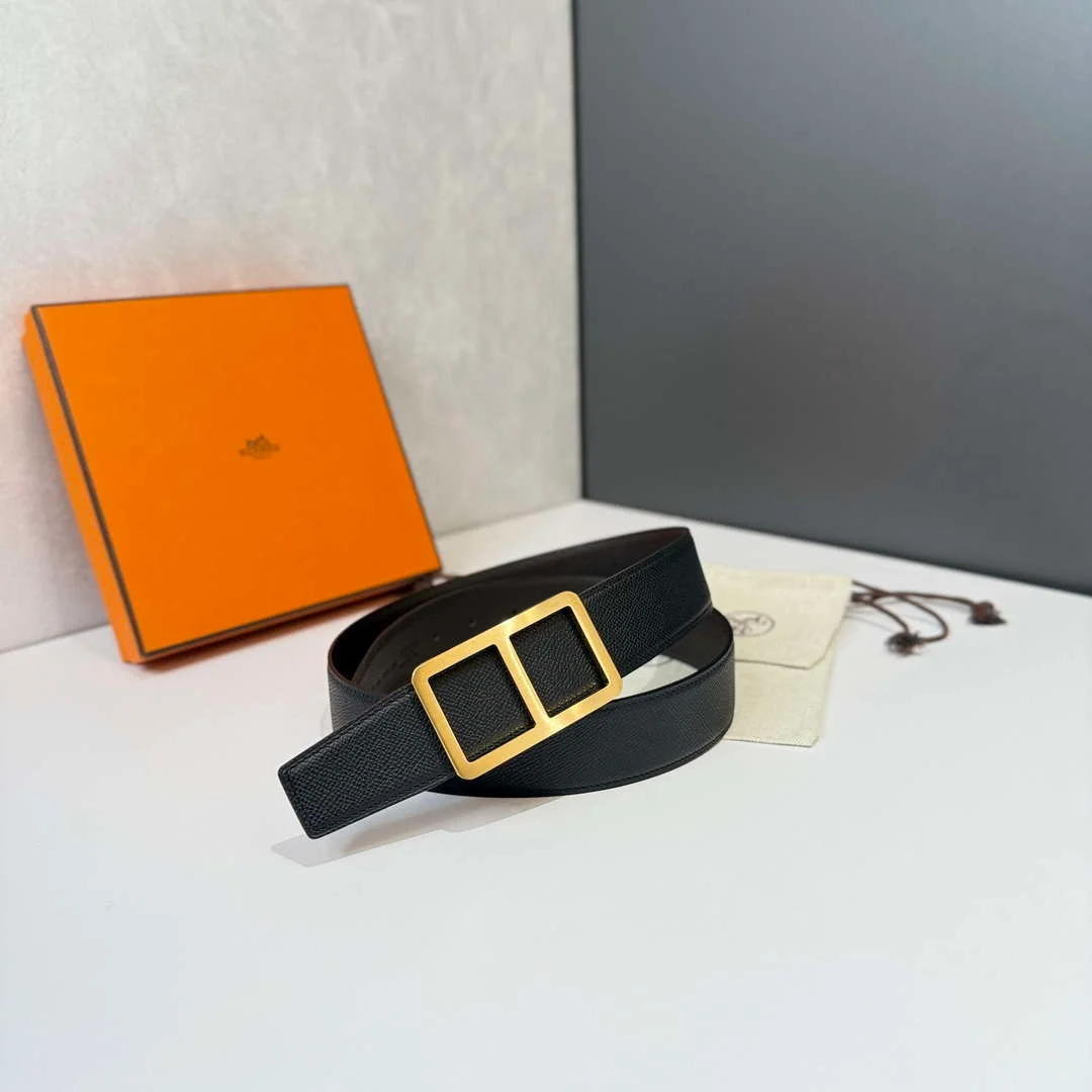 Hermes H077973CK2Z090 Needle buckle & leather strap 38 mm H88051