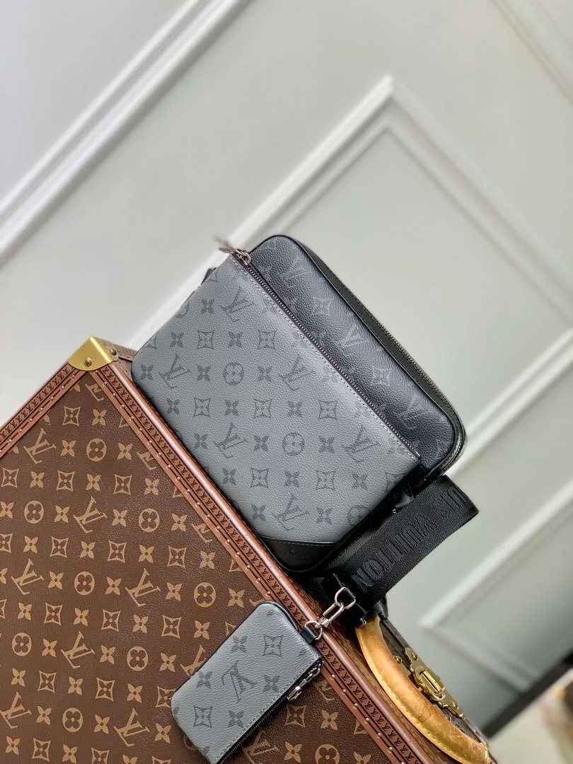 LV M69443 Louis Vuitton Trio Messenger Bag Monogram Eclipse Canvas